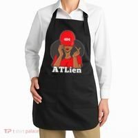 404 Atlien Atlanta Atl Area Code Black Woman Afro Apron thumb 2