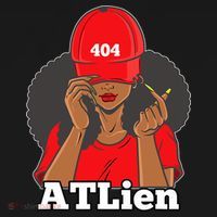 404 Atlien Atlanta Atl Area Code Black Woman Afro T-Shirt thumb 7