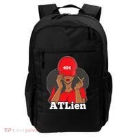 404 Atlien Atlanta Atl Area Code Black Woman Afro Backpack thumb 0
