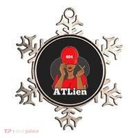 404 Atlien Atlanta Atl Area Code Black Woman Afro Ornament thumb 0