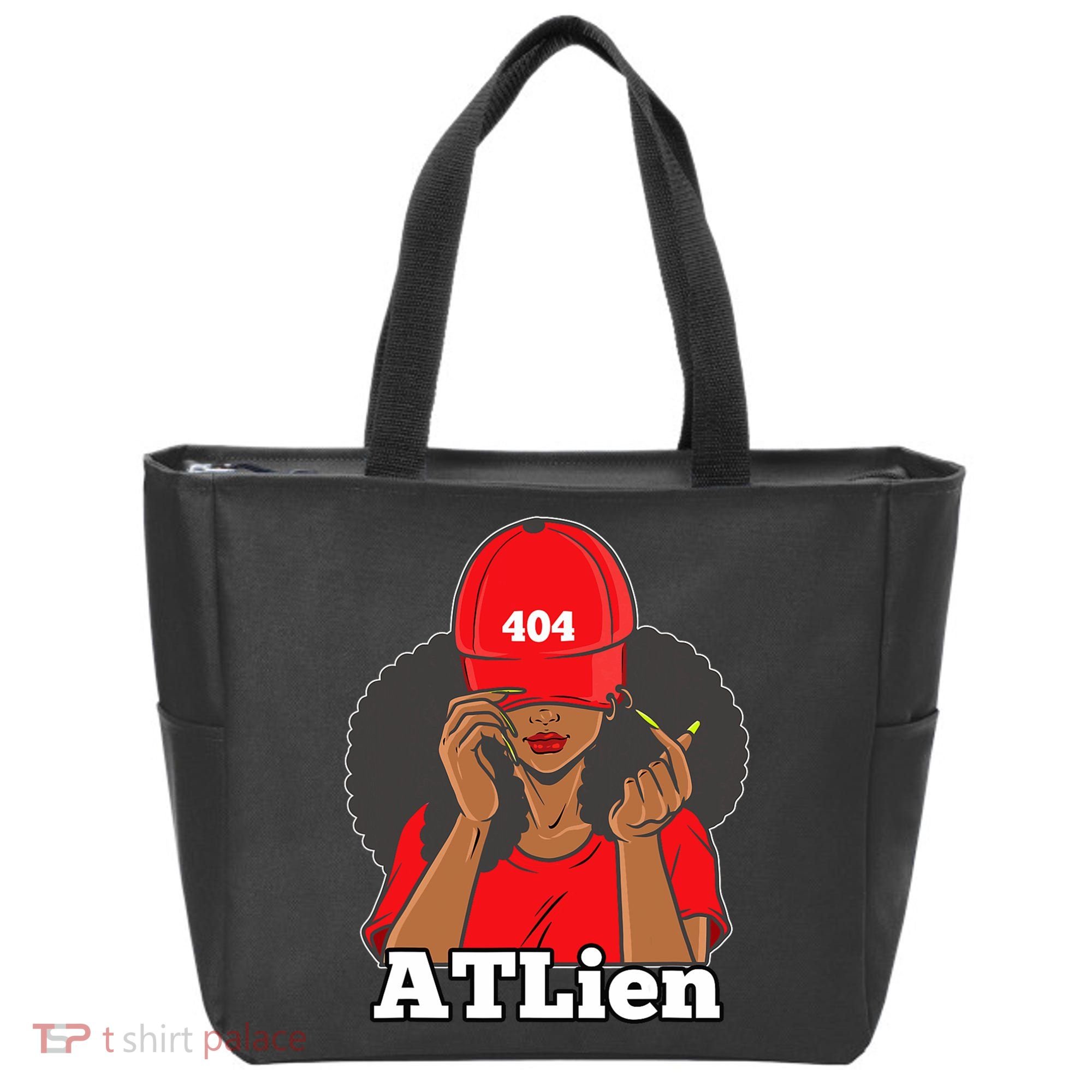 404 Atlien Atlanta Atl Area Code Black Woman Afro Tote Bag