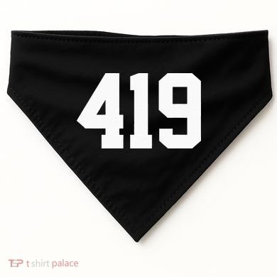 419 Area Code Toledo Sylvania Mansfield Lima Findlay Ohio USA-Made Doggie Bandana