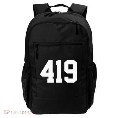 419 Area Code Toledo Sylvania Mansfield Lima Findlay Ohio Backpack