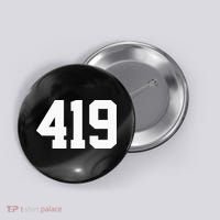 419 Area Code Toledo Sylvania Mansfield Lima Findlay Ohio Button thumb 0