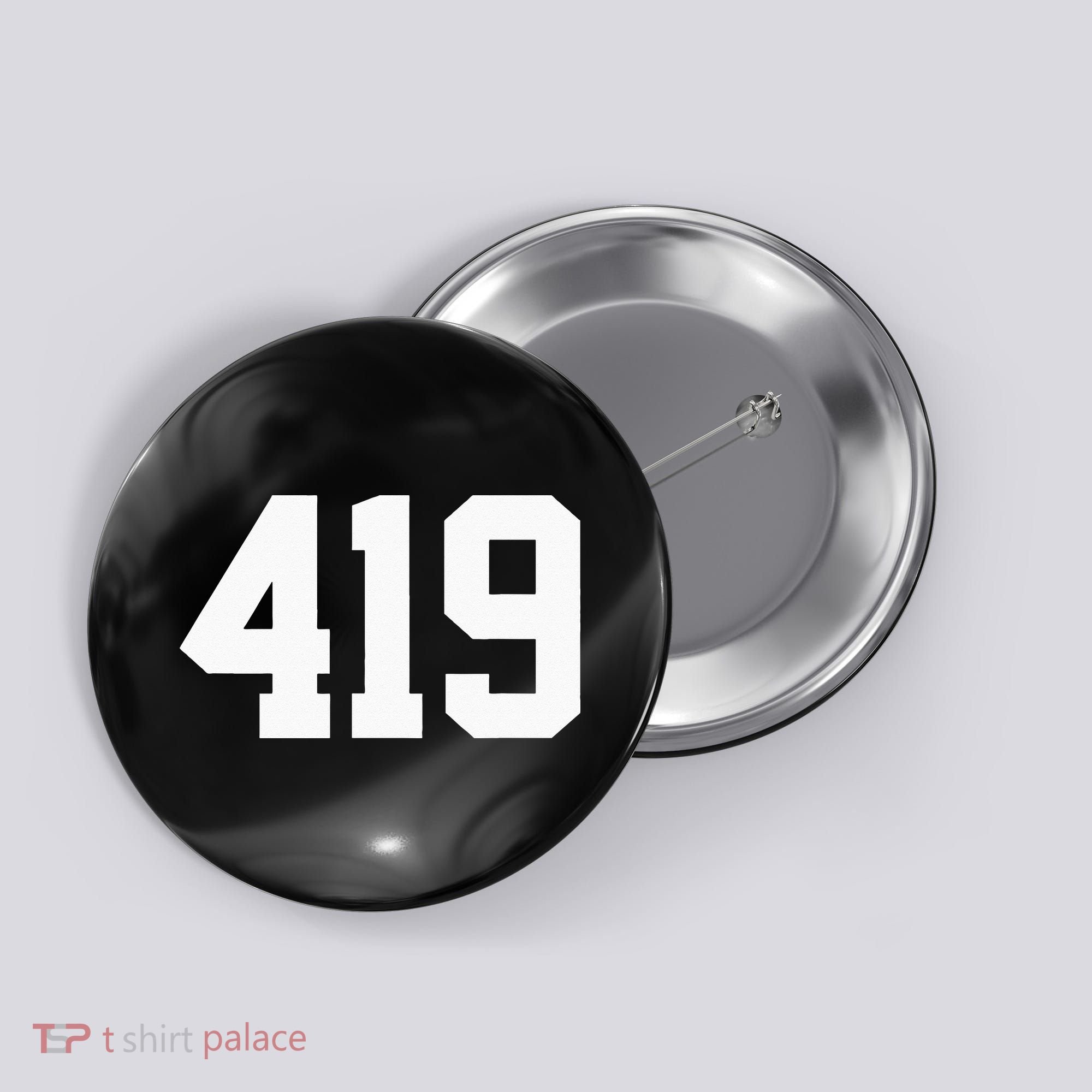 419 Area Code Toledo Sylvania Mansfield Lima Findlay Ohio Button