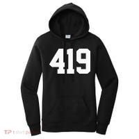 419 Area Code Toledo Sylvania Mansfield Lima Findlay Ohio Women's Hoodie thumb 0
