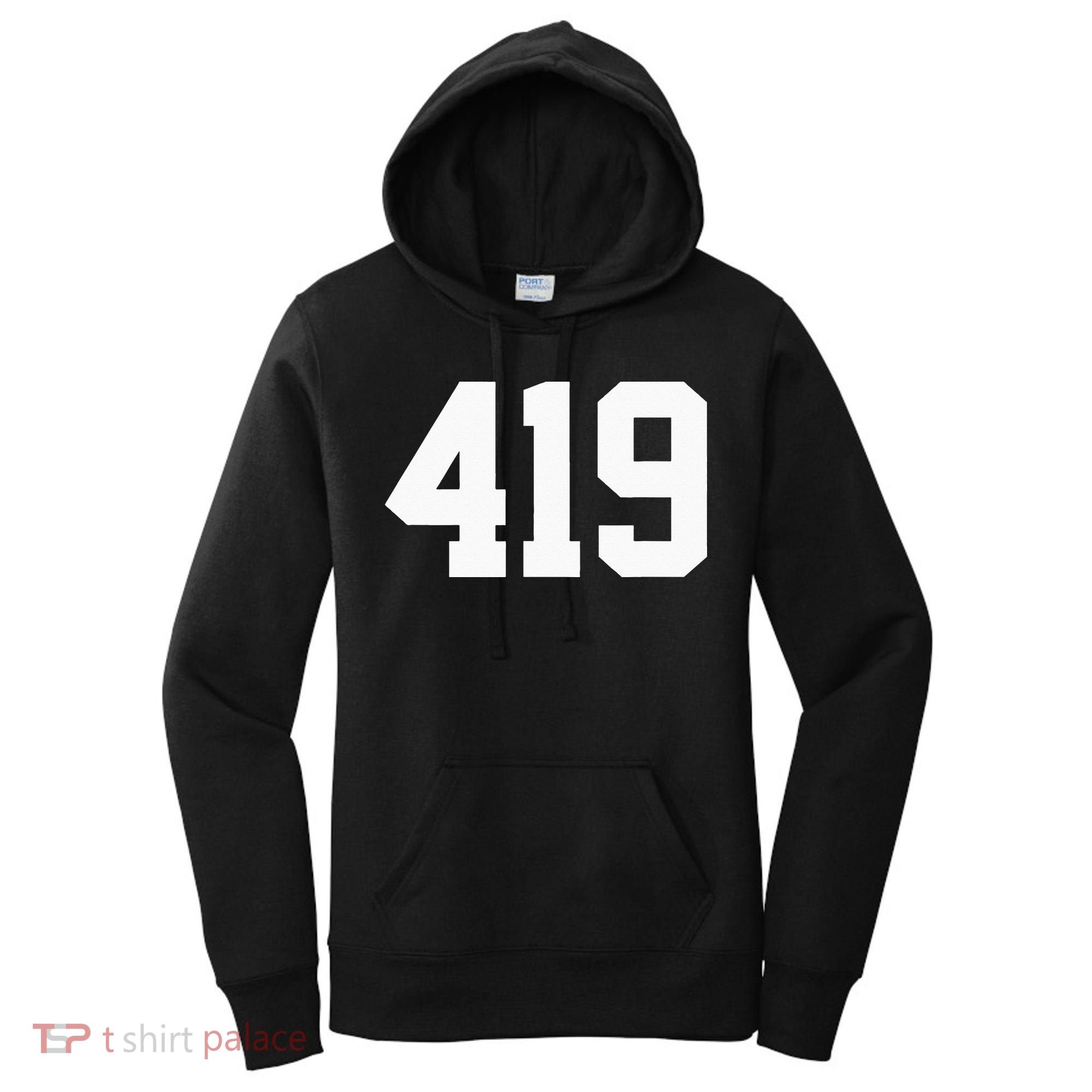 419 Area Code Toledo Sylvania Mansfield Lima Findlay Ohio Women's Hoodie