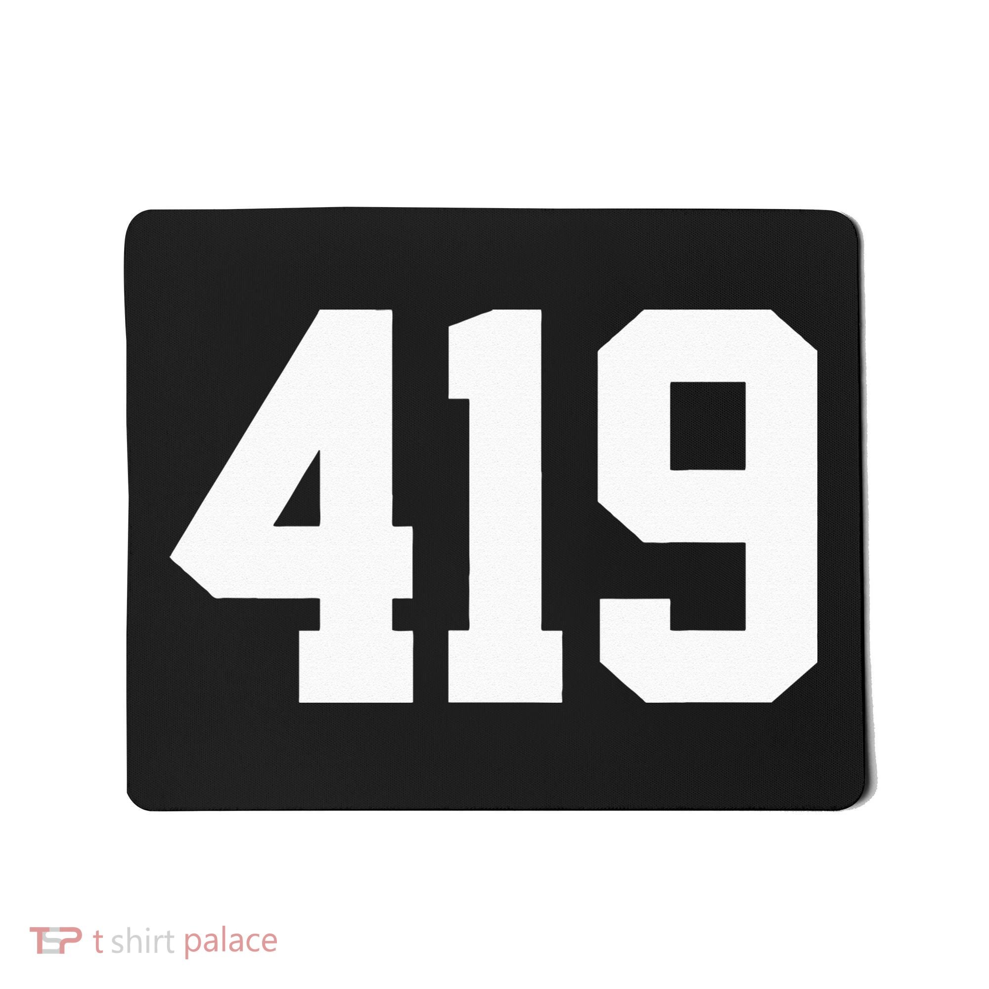 419 Area Code Toledo Sylvania Mansfield Lima Findlay Ohio Mousepad