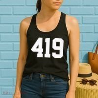 419 Area Code Toledo Sylvania Mansfield Lima Findlay Ohio Women's Tank Top thumb 2
