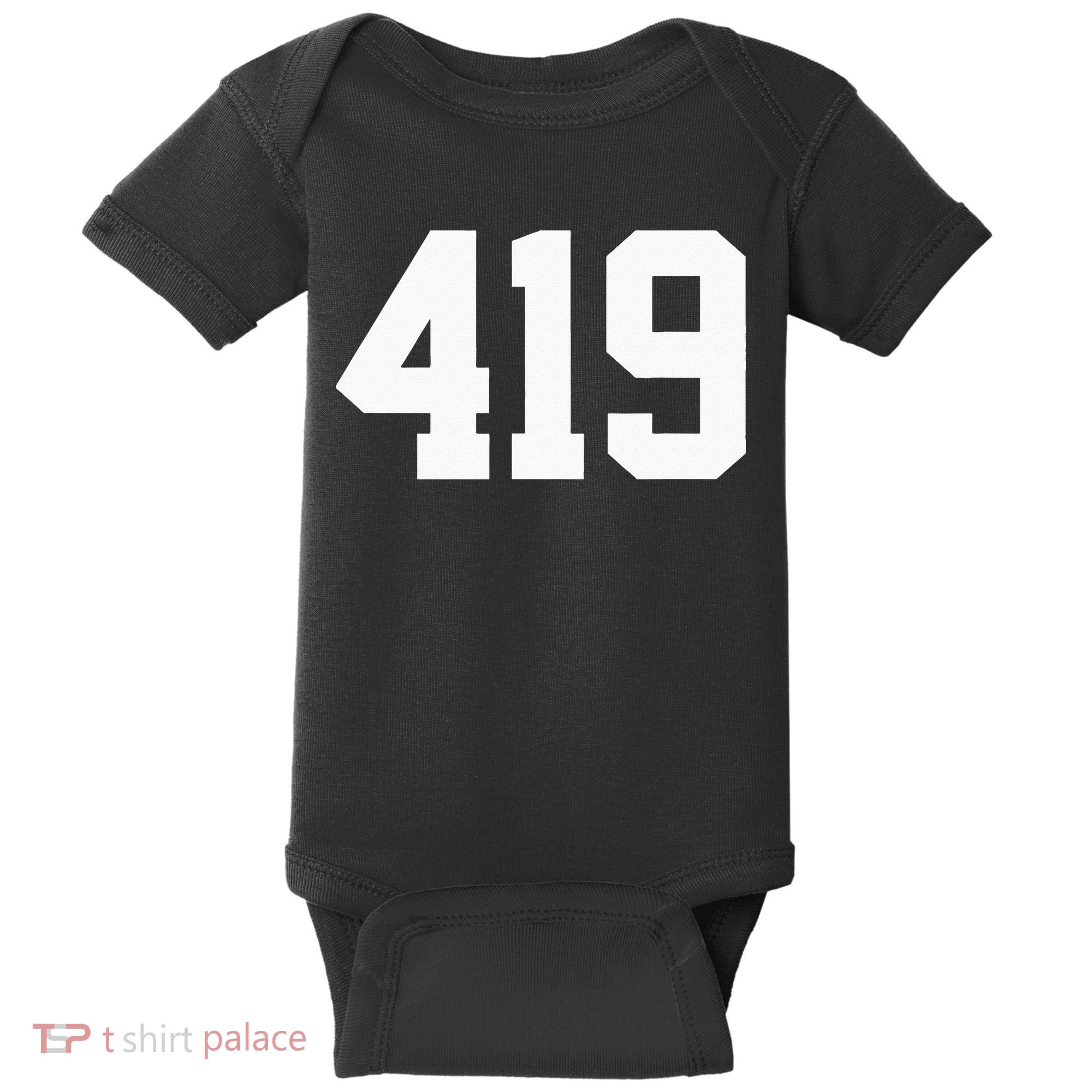 419 Area Code Toledo Sylvania Mansfield Lima Findlay Ohio Baby Bodysuit
