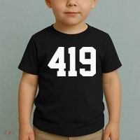 419 Area Code Toledo Sylvania Mansfield Lima Findlay Ohio Toddler T-Shirt thumb 2