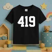 419 Area Code Toledo Sylvania Mansfield Lima Findlay Ohio Toddler T-Shirt thumb 3