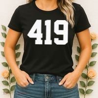 419 Area Code Toledo Sylvania Mansfield Lima Findlay Ohio Women's T-Shirt thumb 2