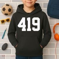 419 Area Code Toledo Sylvania Mansfield Lima Findlay Ohio Kids Hoodie thumb 2