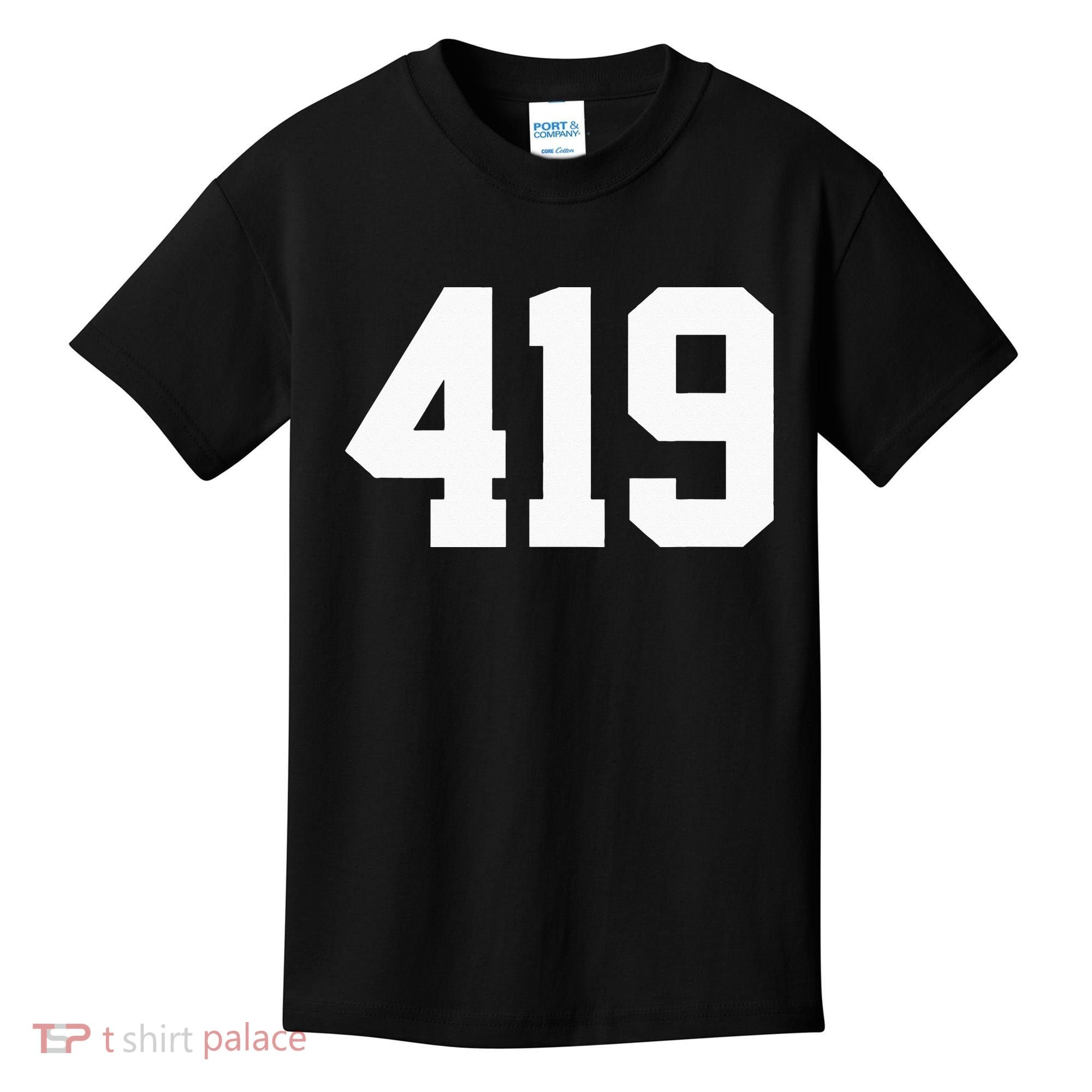 419 Area Code Toledo Sylvania Mansfield Lima Findlay Ohio Kids T-Shirt