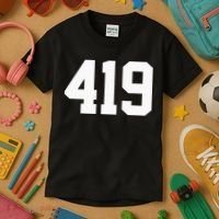 419 Area Code Toledo Sylvania Mansfield Lima Findlay Ohio Kids T-Shirt thumb 3