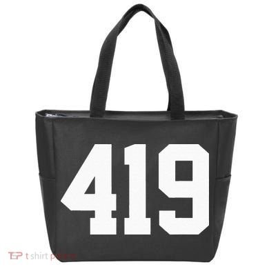 419 Area Code Toledo Sylvania Mansfield Lima Findlay Ohio Tote Bag