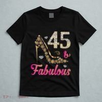 45 And Fabulous Funny 45th Birthday Cute Gift Beautiful Fun T-Shirt thumb 5