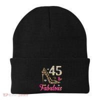 45 And Fabulous Funny 45th Birthday Cute Gift Beautiful Fun Beanie thumb 0