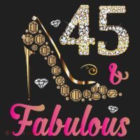 45 And Fabulous Funny 45th Birthday Cute Gift Beautiful Fun Golf Towel thumb 3