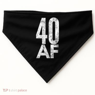 40 AF Funny 40th Birthday Gift 40 Year Old Idea 1978 USA-Made Doggie Bandana