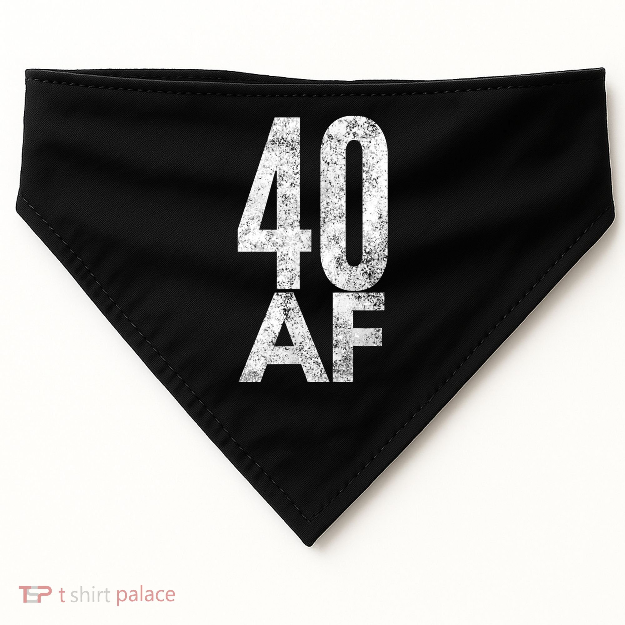 40 AF Funny 40th Birthday Gift 40 Year Old Idea 1978 USA-Made Doggie Bandana