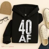 40 AF Funny 40th Birthday Gift 40 Year Old Idea 1978 Hoodie thumb 4
