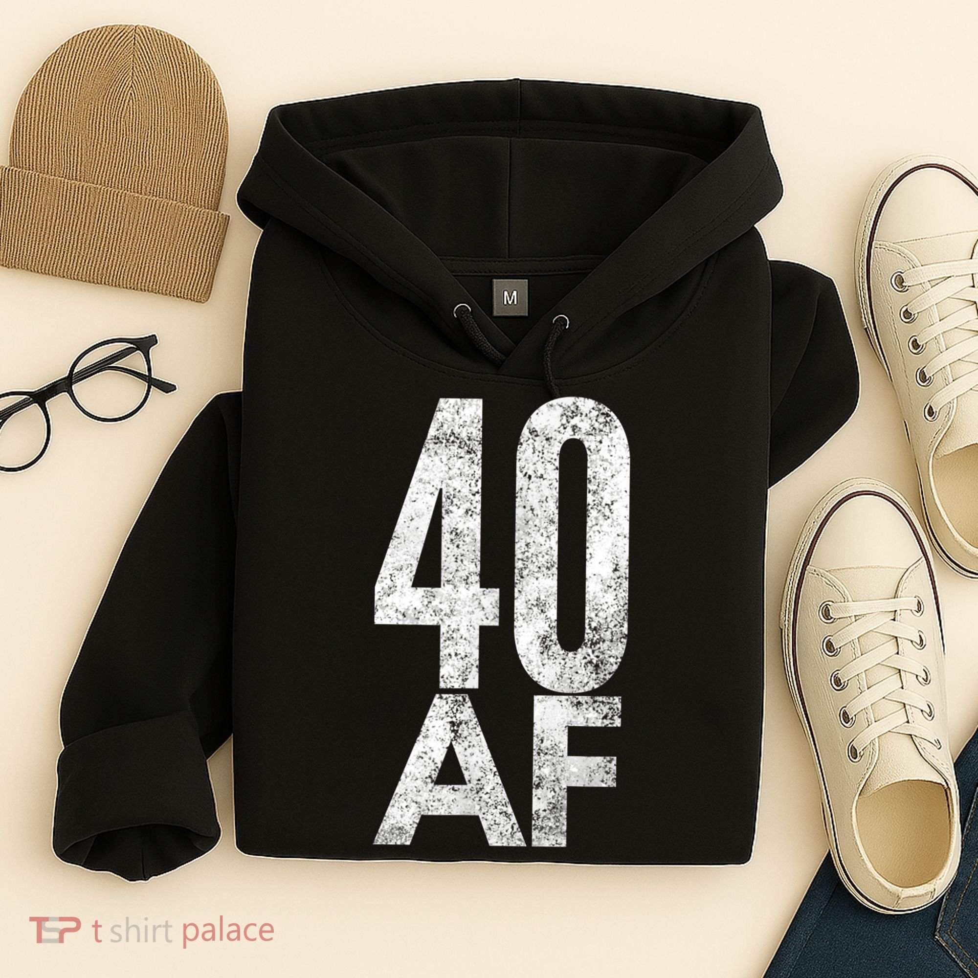 40 AF Funny 40th Birthday Gift 40 Year Old Idea 1978 Hoodie
