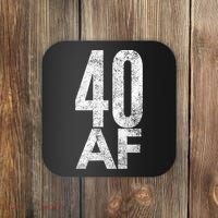 40 AF Funny 40th Birthday Gift 40 Year Old Idea 1978 Coaster thumb 0
