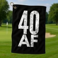 40 AF Funny 40th Birthday Gift 40 Year Old Idea 1978 Golf Towel thumb 1