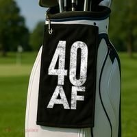 40 AF Funny 40th Birthday Gift 40 Year Old Idea 1978 Golf Towel thumb 2