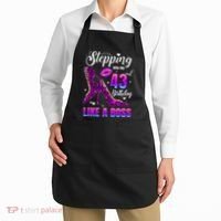 43 And Fabulous High Heels Stepping Into My 43Rd Birthday Apron thumb 2