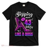 43 And Fabulous High Heels Stepping Into My 43Rd Birthday T-Shirt thumb 0