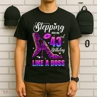 43 And Fabulous High Heels Stepping Into My 43Rd Birthday T-Shirt thumb 6