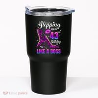 43 And Fabulous High Heels Stepping Into My 43Rd Birthday Tumbler thumb 0