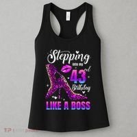 43 And Fabulous High Heels Stepping Into My 43Rd Birthday Women's Tank Top thumb 3