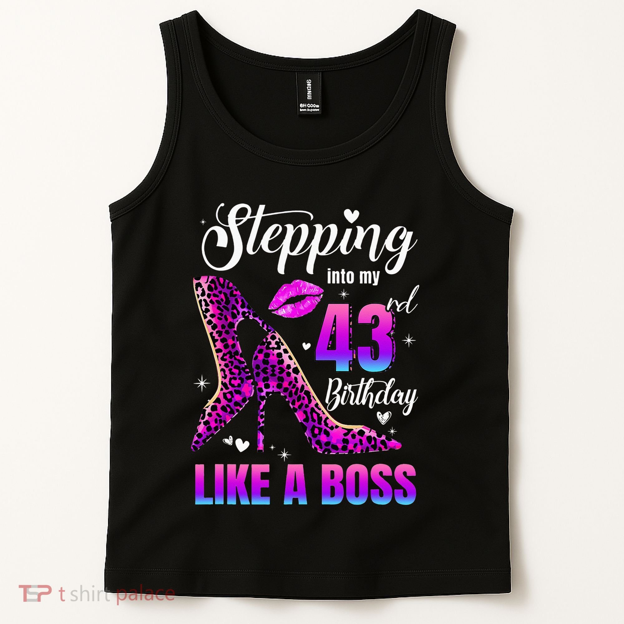 43 And Fabulous High Heels Stepping Into My 43Rd Birthday Tank Top