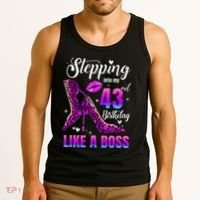 43 And Fabulous High Heels Stepping Into My 43Rd Birthday Tank Top thumb 3