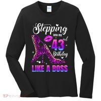 43 And Fabulous High Heels Stepping Into My 43Rd Birthday Women's Long Sleeve Shirt thumb 0