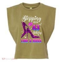 43 And Fabulous High Heels Stepping Into My 43Rd Birthday Garment-Dyed Women's Muscle Tee thumb 0