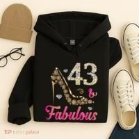 43 And Fabulous Funny 43th Birthday Cute Gift Beautiful Fun Hoodie thumb 4