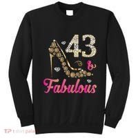 43 And Fabulous Funny 43th Birthday Cute Gift Beautiful Fun Sweatshirt thumb 0