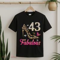 43 And Fabulous Funny 43th Birthday Cute Gift Beautiful Fun T-Shirt thumb 2