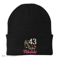 43 And Fabulous Funny 43th Birthday Cute Gift Beautiful Fun Beanie thumb 0