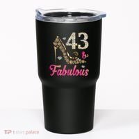 43 And Fabulous Funny 43th Birthday Cute Gift Beautiful Fun Tumbler thumb 0
