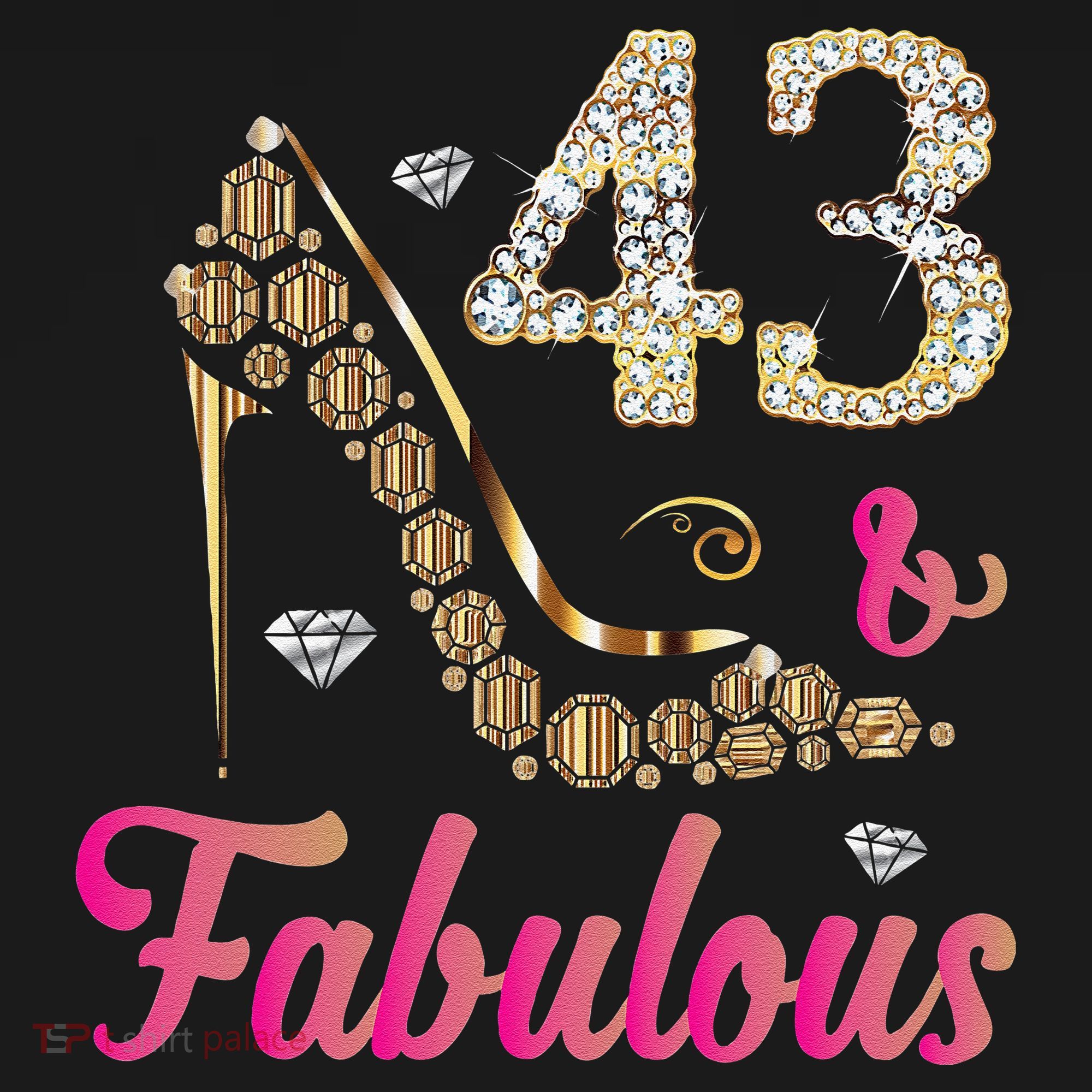 43 And Fabulous Funny 43th Birthday Cute Gift Beautiful Fun Mousepad
