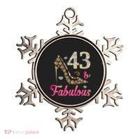 43 And Fabulous Funny 43th Birthday Cute Gift Beautiful Fun Ornament thumb 0