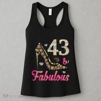 43 And Fabulous Funny 43th Birthday Cute Gift Beautiful Fun Women's Tank Top thumb 3