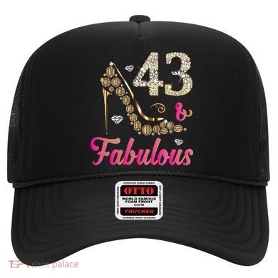 43 And Fabulous Funny 43th Birthday Cute Gift Beautiful Fun Hat