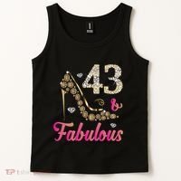 43 And Fabulous Funny 43th Birthday Cute Gift Beautiful Fun Tank Top thumb 2